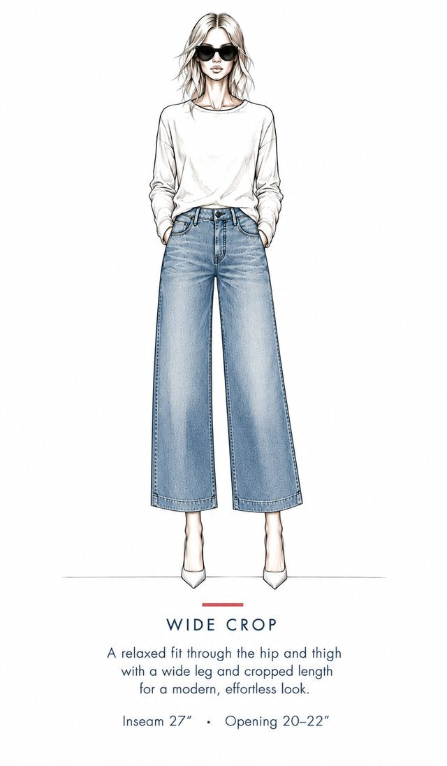 Wide Crop fit illustration
