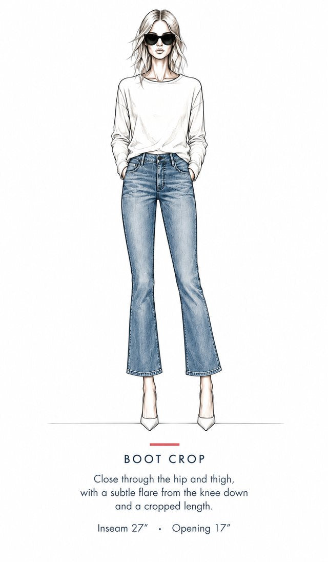 Boot Crop fit illustration