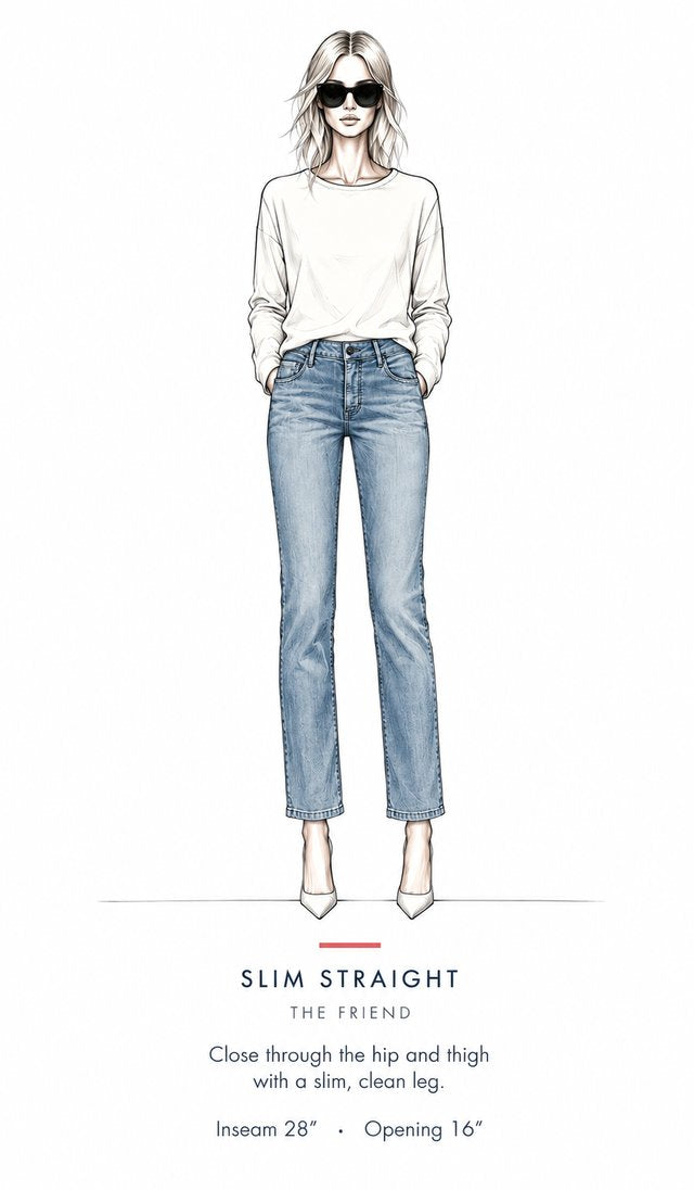 Slim Straight fit illustration