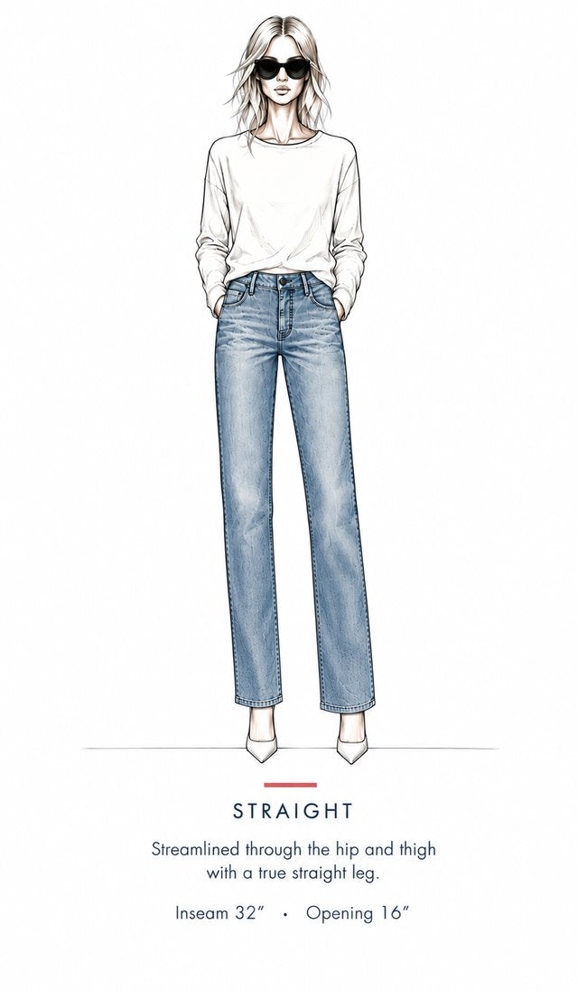 Straight fit illustration